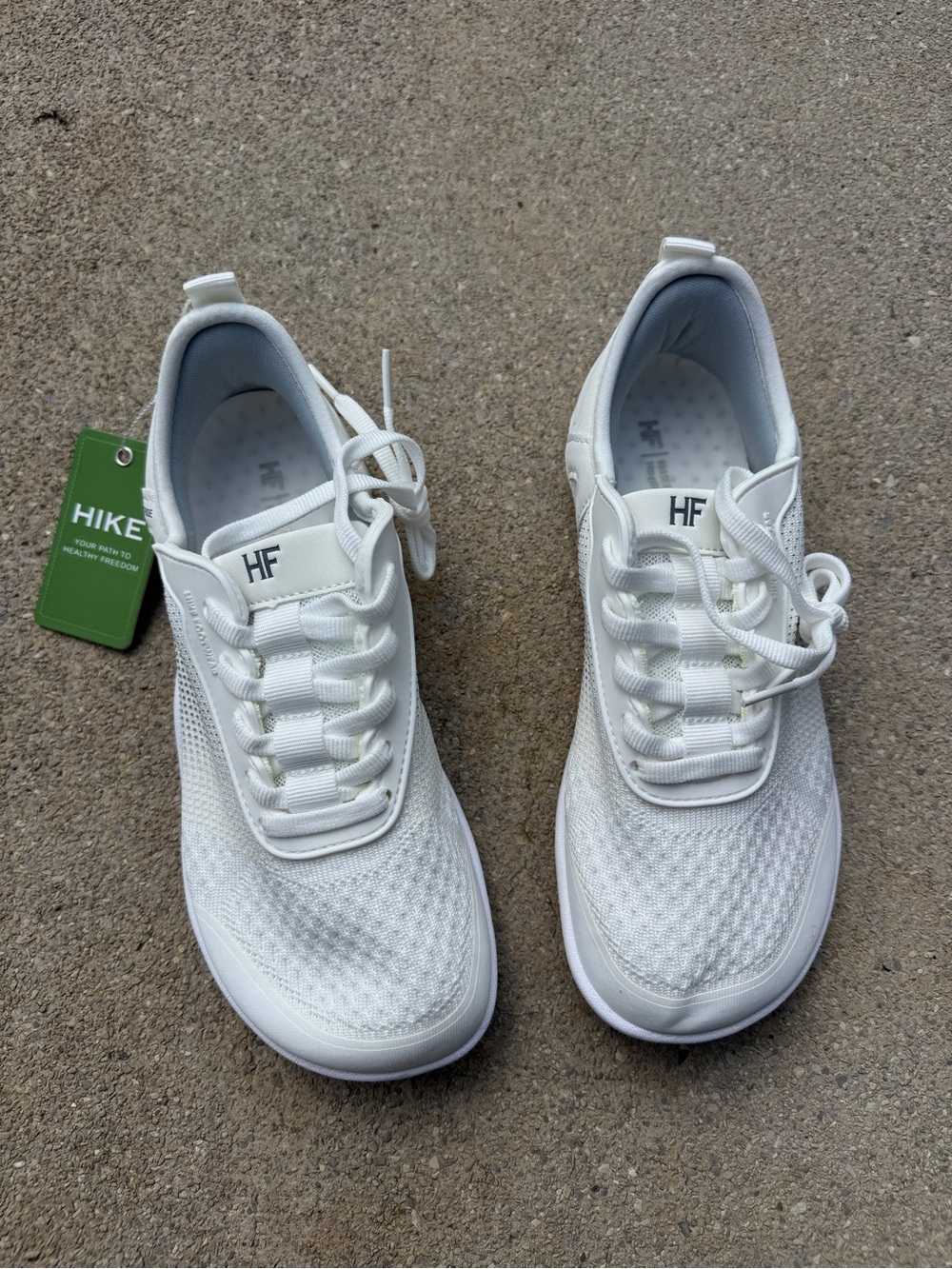 Hike Footwear Women’s White HF Stride  Knit Lace-Up Sneakers Size 36 or 5.5/6